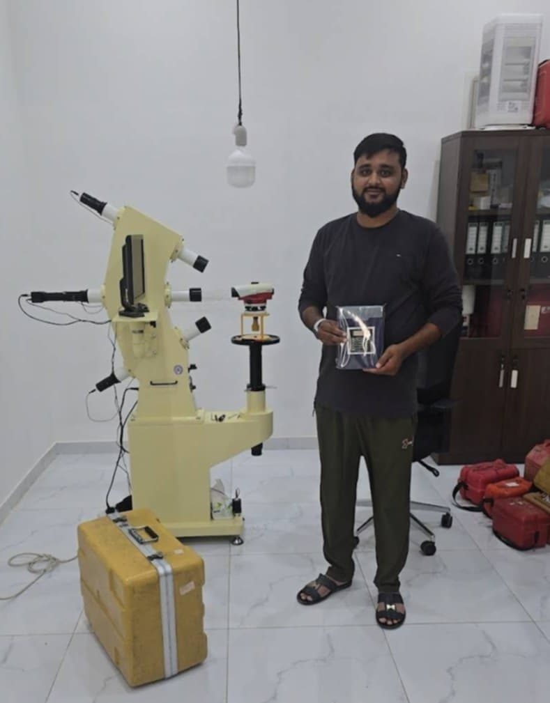 Calibration workshop with collimator