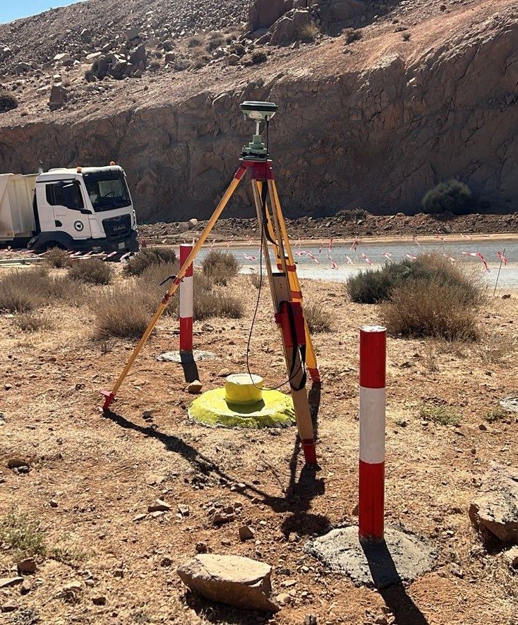 Leica GNSS Base Station in the field