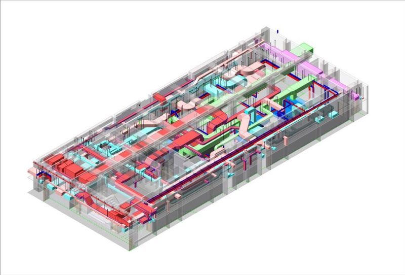 MEP BIM Model — Scan-to-BIM Conversion